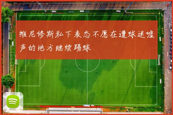 维尼修斯私下表态不愿在遭球迷嘘声的地方继续踢球